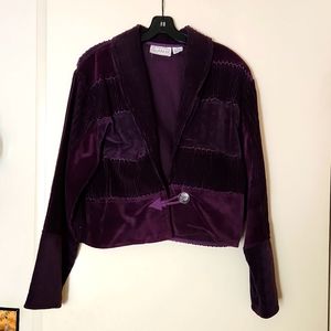 Multi Patterned Velvet Jacket